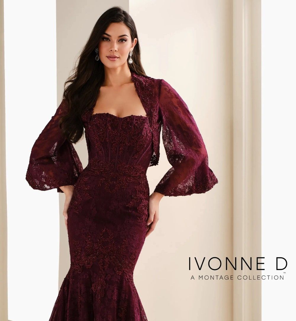 Model wearing a Mothers Collection gown