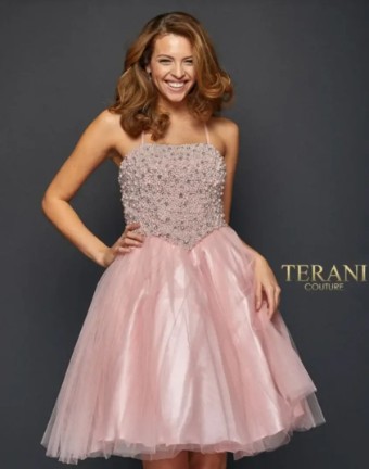 Terani Terani 1911P8404 #0 Ivory Blush Lilac thumbnail