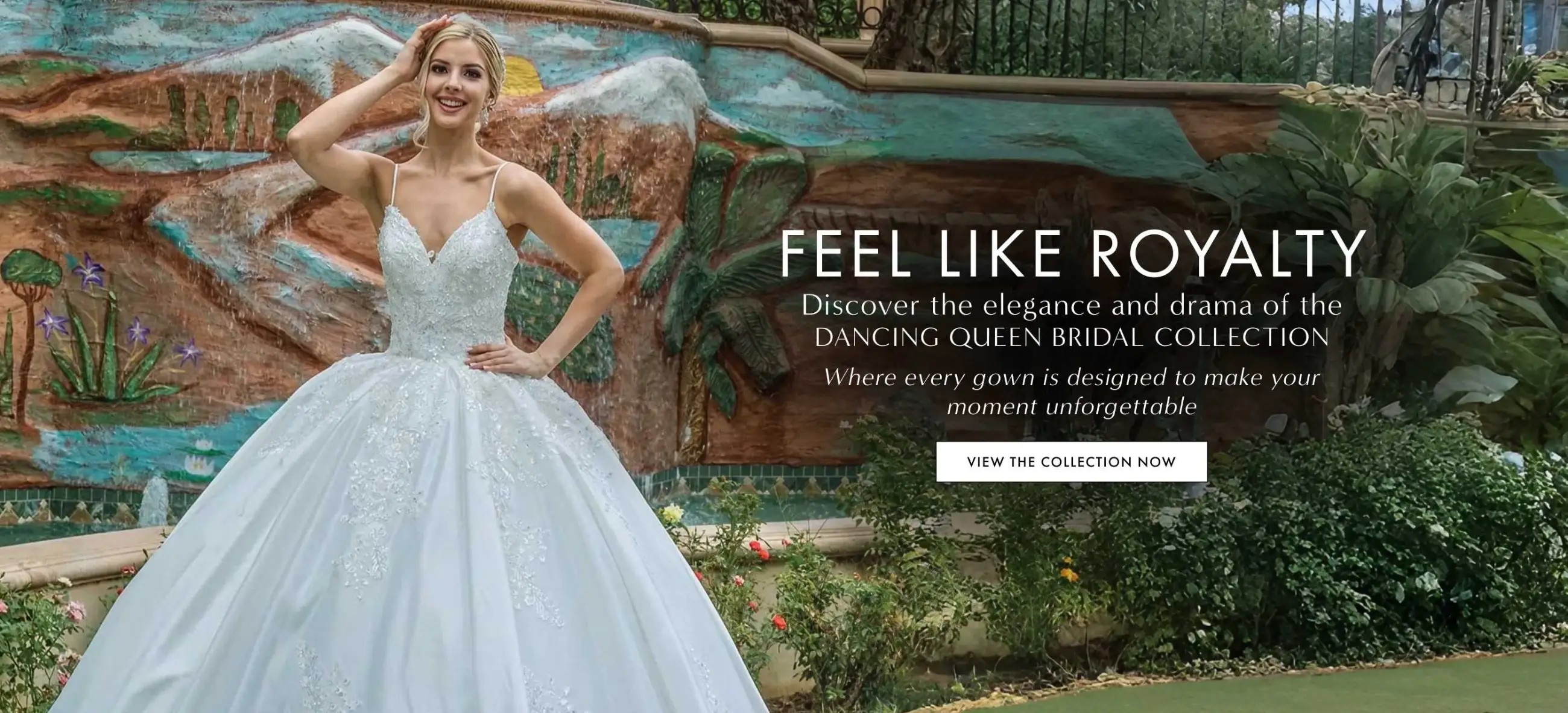 Dancing Queen Bridal Collection Desktop Banner