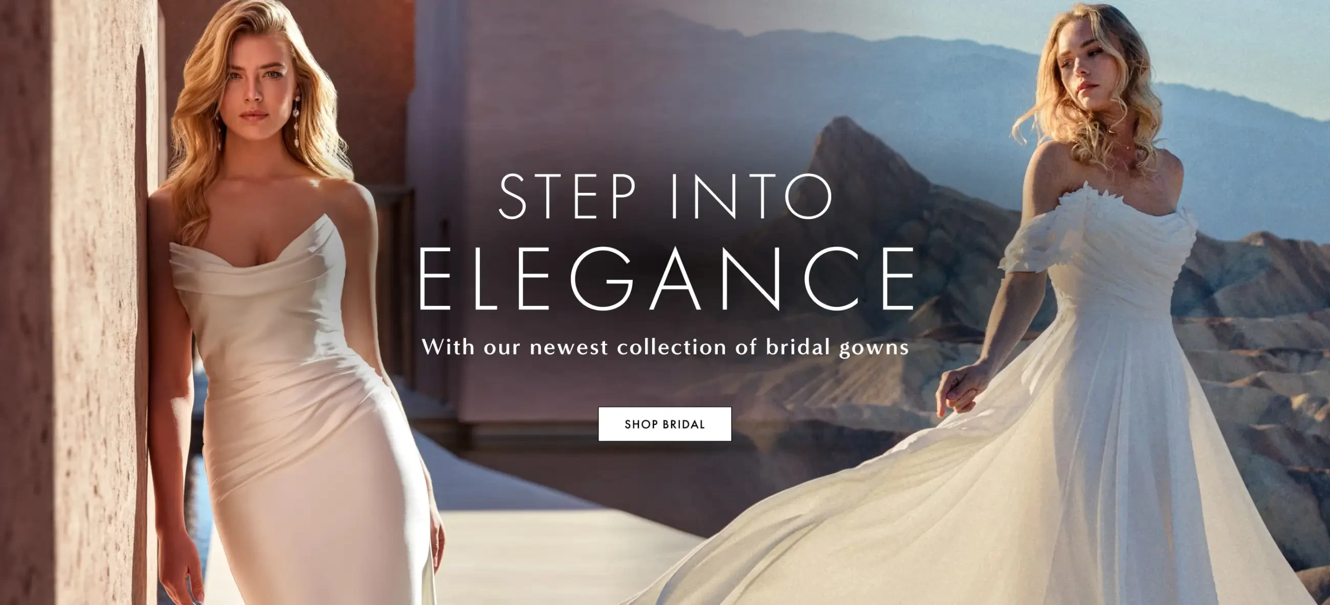 Bridal Fall 2025 banner for desktop