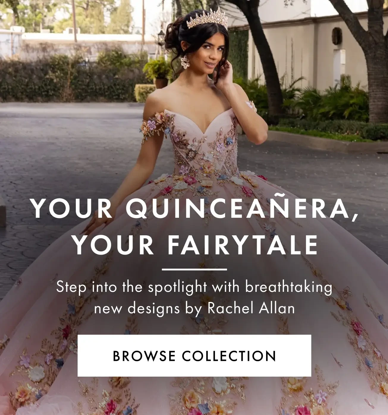Rachel Allan Quinceañera Mobile Banner